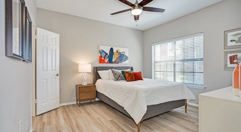 Bedroom at The Lana, 1 bedroom apartments in Dallas
