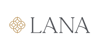 A logo with a geometric pattern and the text "LANA" is displayed.