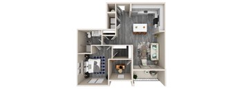 A modern bathroom with a walk-in shower and a toilet.