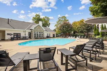 the swimming pool at our apartments