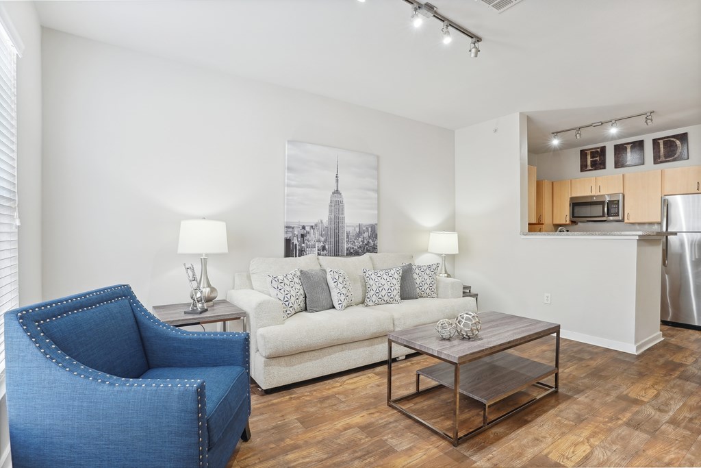 Guest suite living room with seating