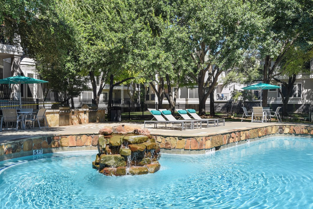 our apartments showcase a swimming pool