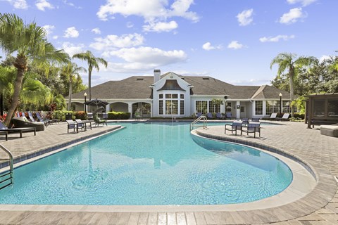 resort style pool with wifi