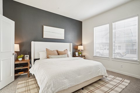 Spacious bedrooms flooded with natural light