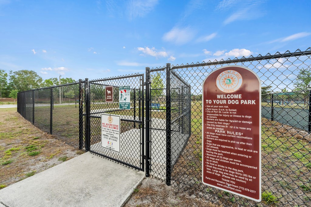 the entrance to your dog park is through a chain link fence
