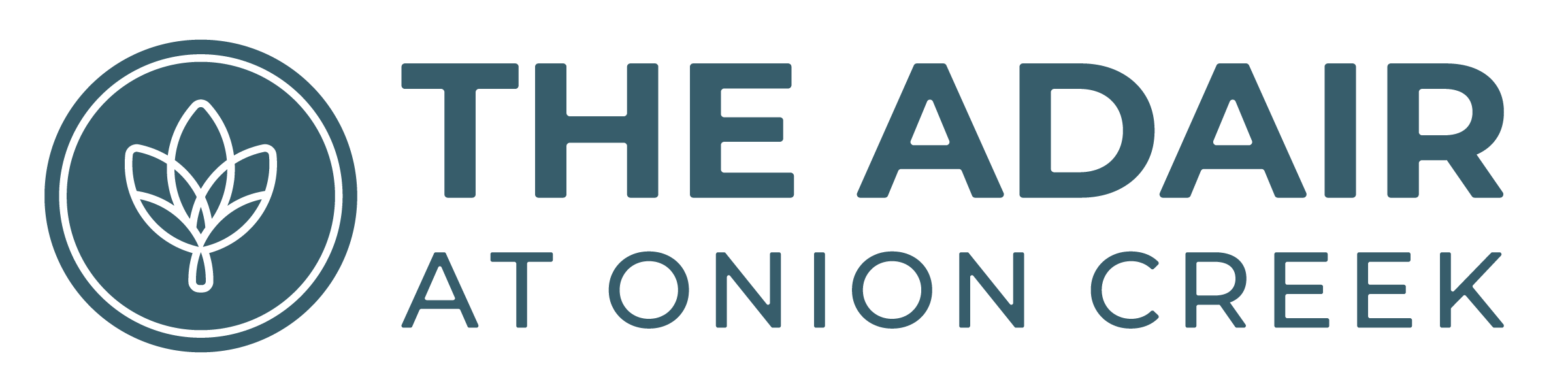 The Adair logo at onion creek.