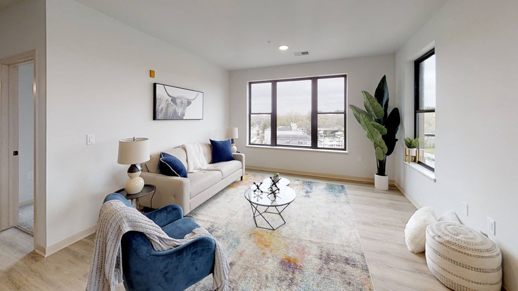 Amenity, Luxury, Resident, Apartment, High End, Modern Finishes, LVP Flooring, Quartz Countertops, Stainless Steel Appliances, High Ceilings, In Unit Washer and Dryer
