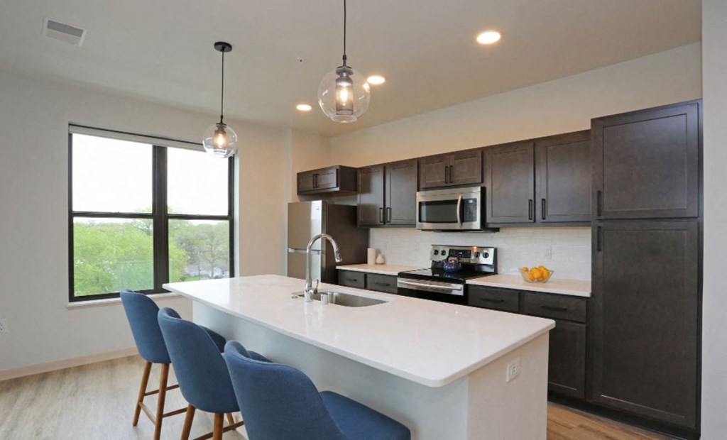Amenity, Luxury, Resident, Apartment, High End, Modern Finishes, LVP Flooring, Quartz Countertops, Stainless Steel Appliances, High Ceilings, In Unit Washer and Dryer