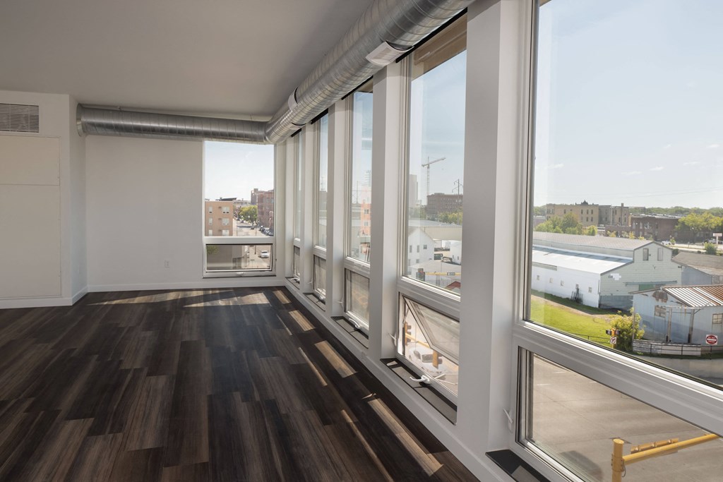 Unfurnished Living Area at The Landing at 1001 NP, Fargo, North Dakota 58102