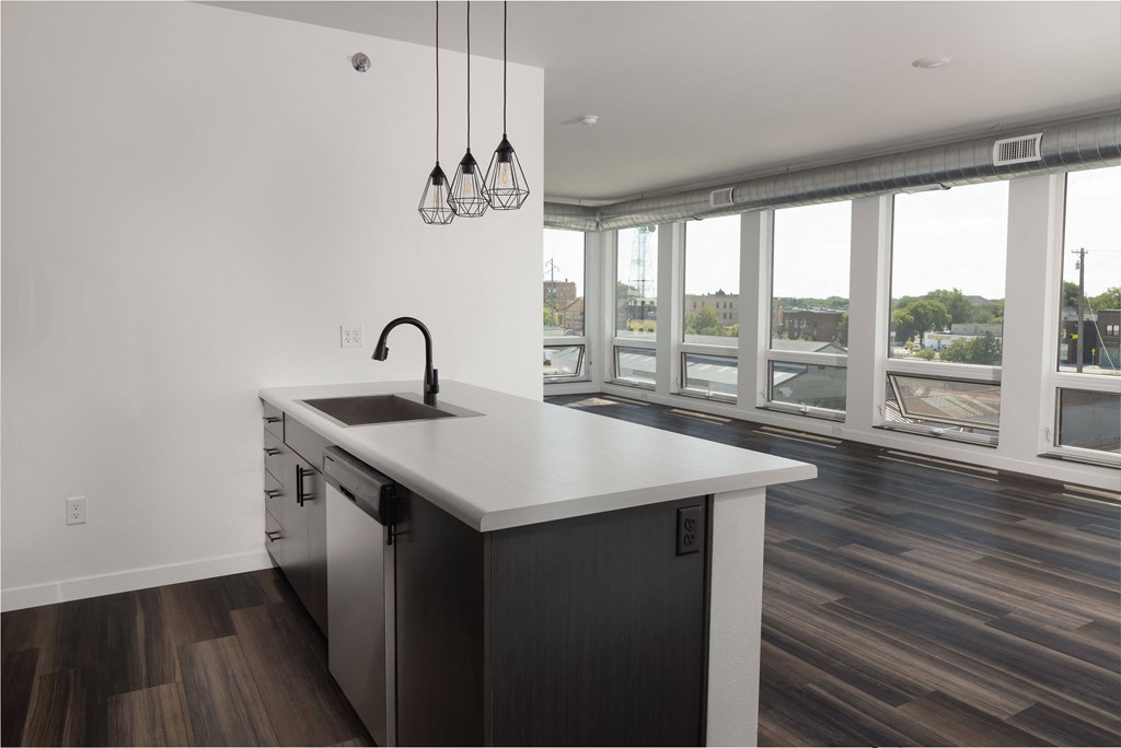 Kitchen Unit at The Landing at 1001 NP, Fargo, ND 58102