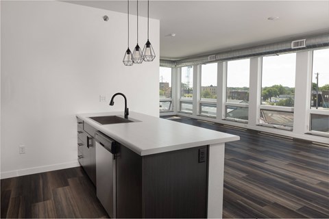 Kitchen Unit at The Landing at 1001 NP, Fargo, ND 58102