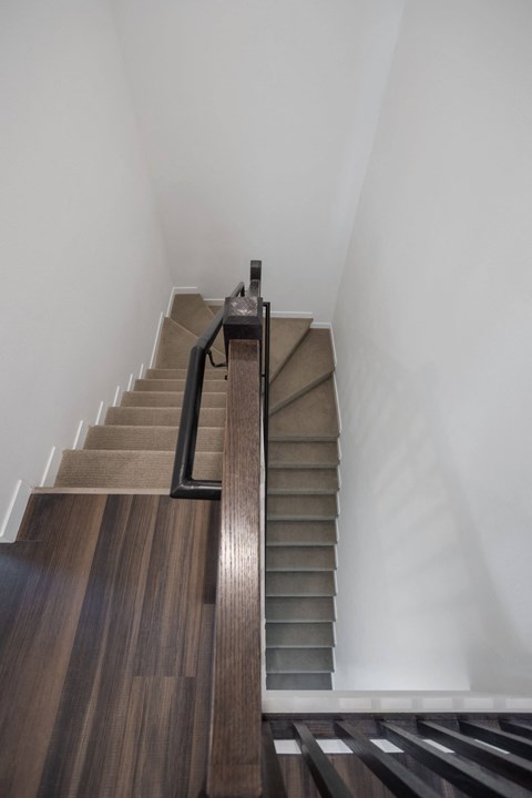 Staircase at The Landing at 1001 NP, Fargo, North Dakota 58102