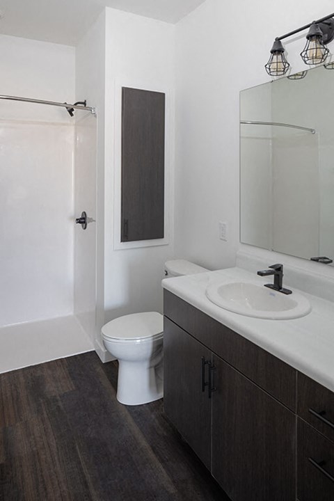 Bathroom at The Landing at 1001 NP, Fargo, ND 58102