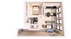 1 Bedroom B 1 Bathroom Floor plan 1 Bedroom B 1 Bathroom Floor plan at Bostad Apartments, Fargo, North Dakota