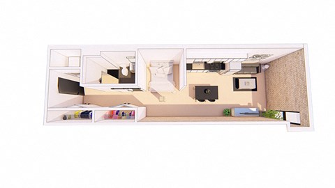 1 Bathroom studio at Bostad Apartments, Fargo, North Dakota 58102