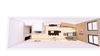 1 Bedroom 1.5 Bathroom Floor plan 1 Bedroom 1.5 Bathroom Floor plan at Bostad Apartments, Fargo, ND, 58102