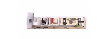 1 Bedroom M 1 Bathroom Floor plan at Bostad Apartments, Fargo, ND 58102