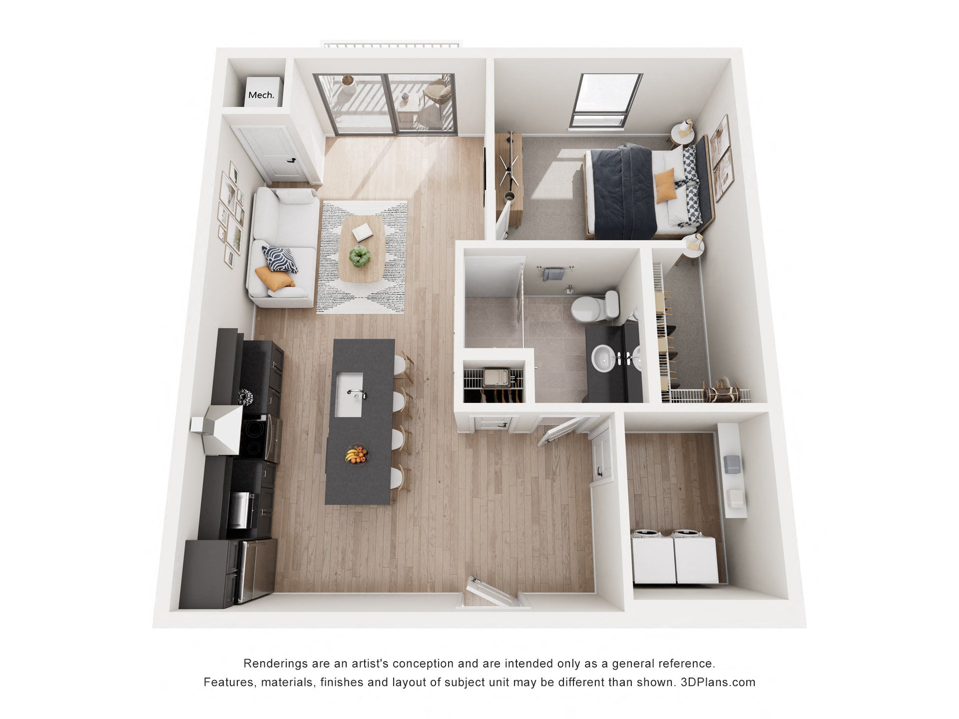 1 bed 1 bath D at Riverhouse Apartments, Fargo, ND 58102