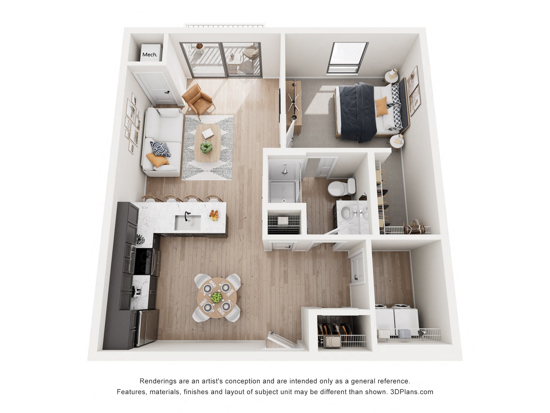 Anson Floor Plan at Riverhouse Apartments, Fargo, North Dakota, 58102