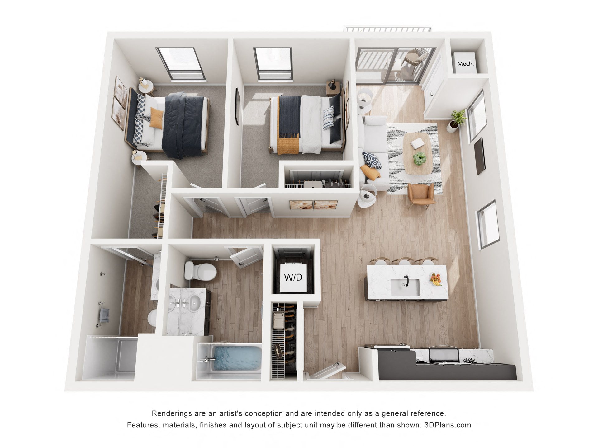Aslop Floor Plan at Riverhouse Apartments, Fargo, North Dakota, 58102