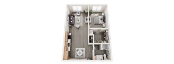 Blake Floor Plan at Unite Apartments, North Dakota, 58103