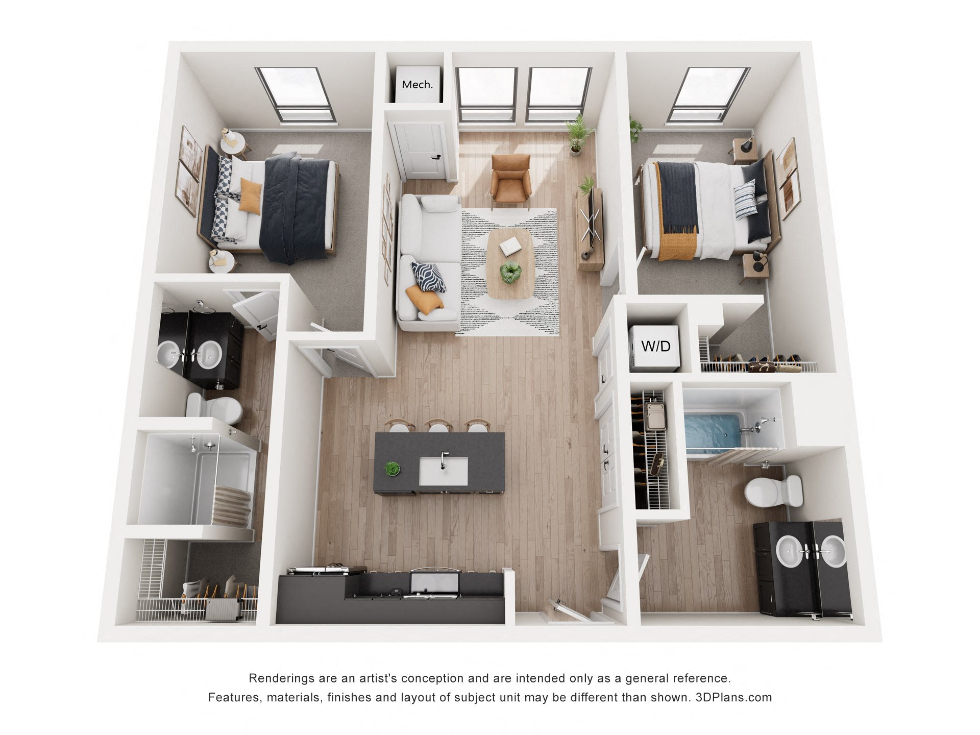 2 bed 2 bath H at Riverhouse Apartments, Fargo, ND