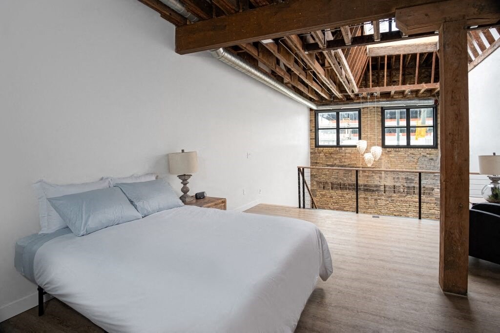 Bedroom view at Bostad Apartments, Fargo, North Dakota 58102