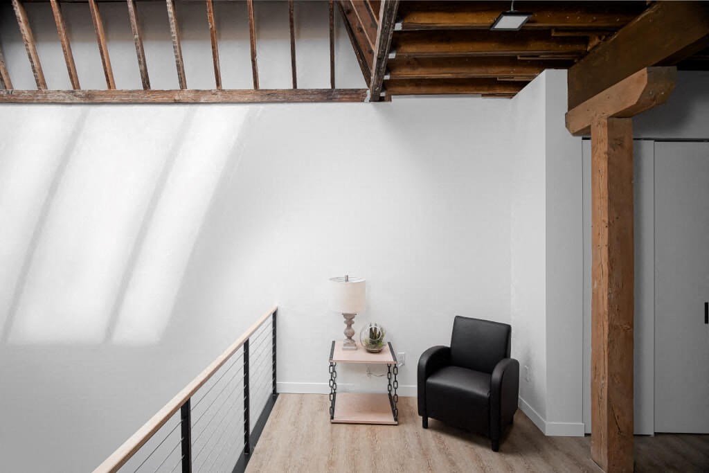 Sitting area in the corner at Bostad Apartments, Fargo, North Dakota, 58102