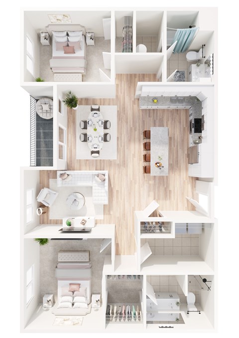 A series of images showing different rooms of a house.