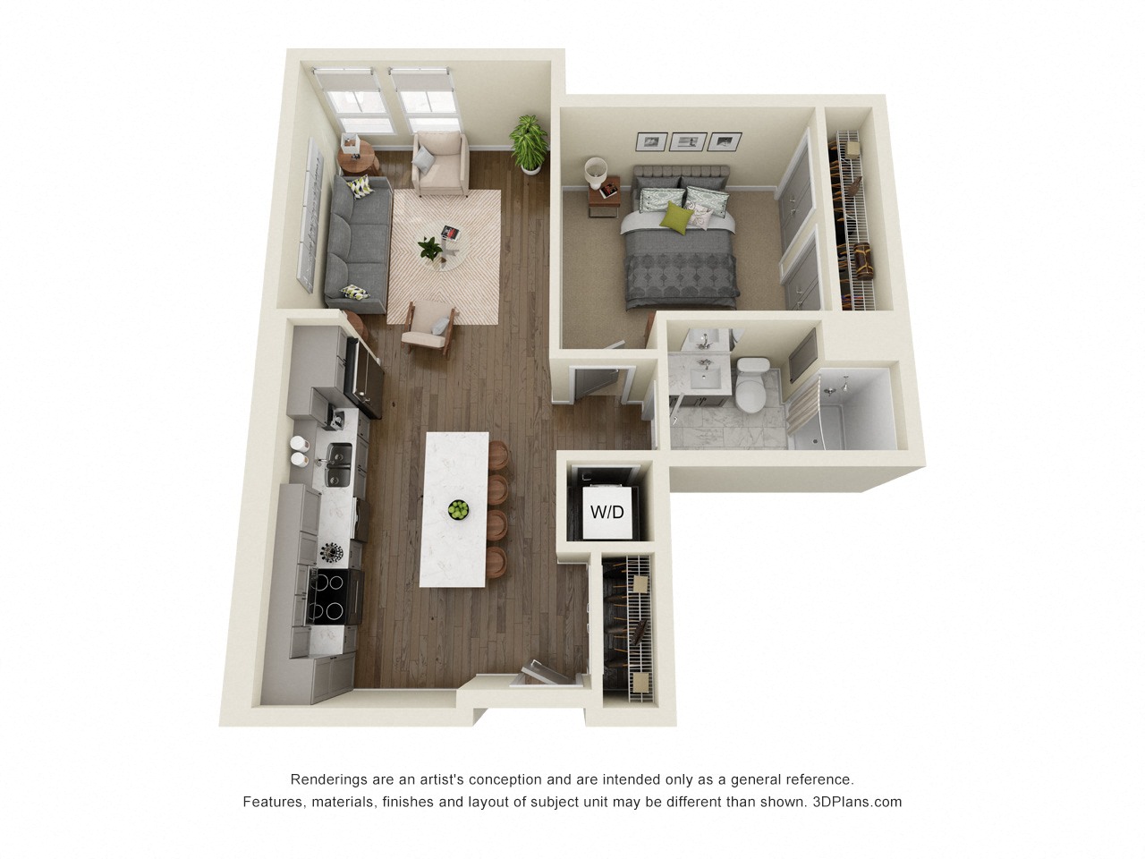 Dorbrinz Floor Plan at Dillard Apartments, Fargo, North Dakota 58102