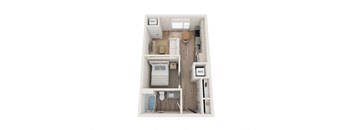 Etta Floor Plan at Kesler Apartments in Downtown Fargo, Fargo, North Dakota 58102