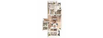 Jill Condo Floor Plan at Unite Apartments, North Dakota, 58103