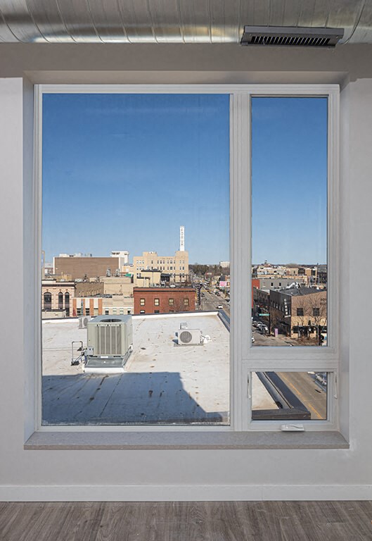 Window Vew at Kesler Apartments in Downtown Fargo, Fargo, ND 58102