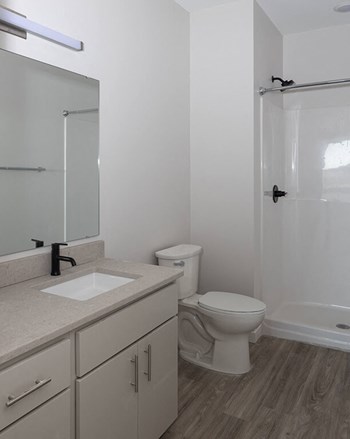 Bathroom interior at Kesler Apartments in Downtown Fargo, North Dakota, 58102 - Photo Gallery 18