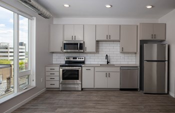 Fully Equipped Kitchen Contemporary Kitchen without Island at Kesler Apartments in Downtown Fargo, ND - Photo Gallery 3