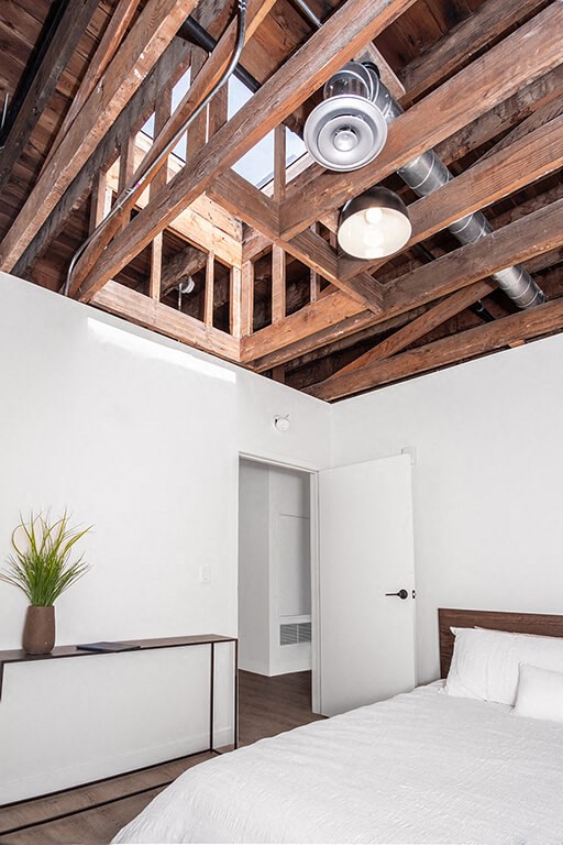 Wooden ceiling at Bostad Apartments, Fargo, North Dakota 58102