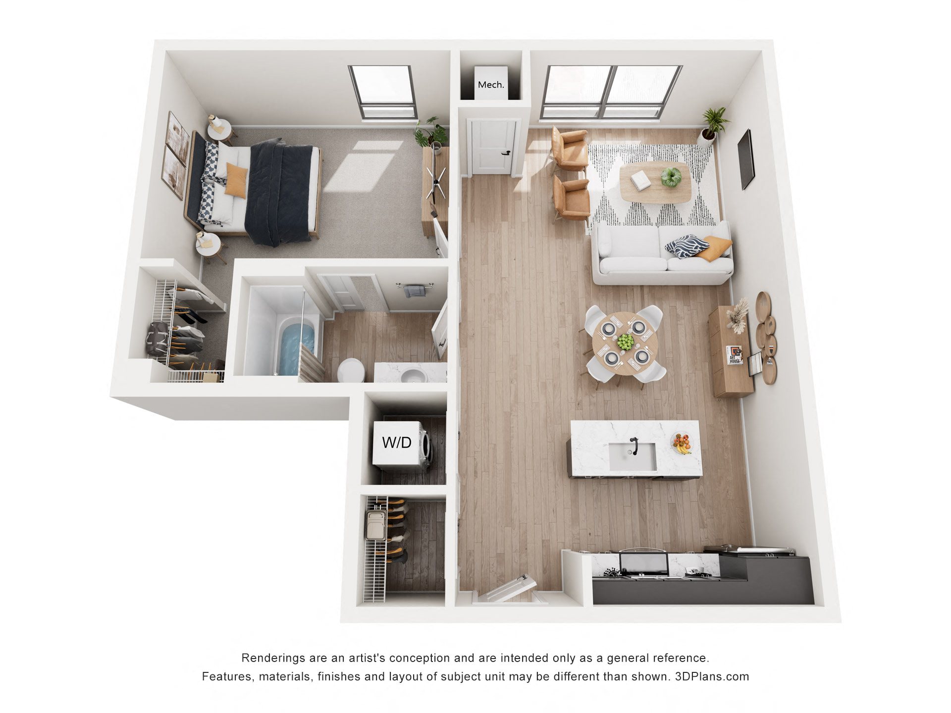 Kittson Floor Plan at Riverhouse Apartments, Fargo, ND 58102