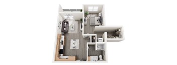 Livia Floor Plan at Unite Apartments, Fargo, ND