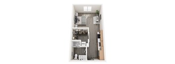 Mark Floor Plan at Unite Apartments, North Dakota