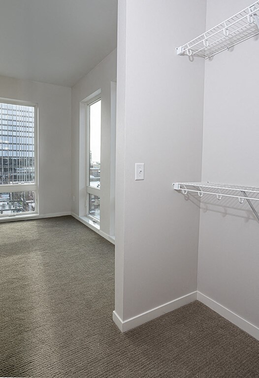 Closet View at Mercantile on Broadway, Fargo, ND 58102