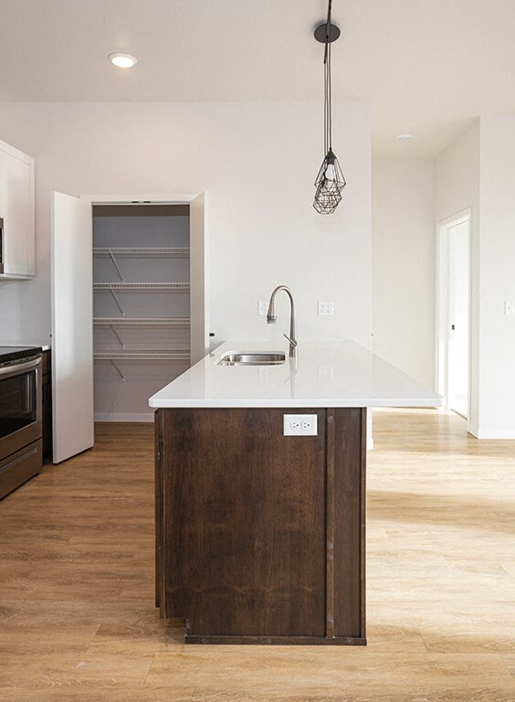 Kitchen Area Interior at Mercantile on Broadway, Fargo 58102
