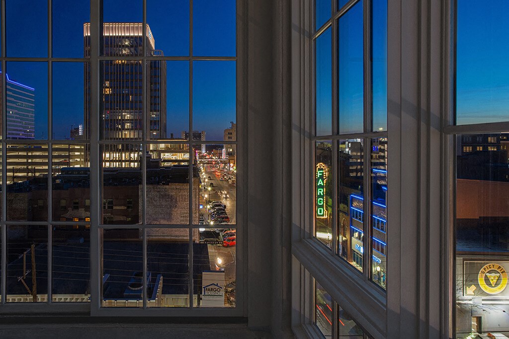 Expansive Windows at Mercantile on Broadway, Fargo, North Dakota 58102
