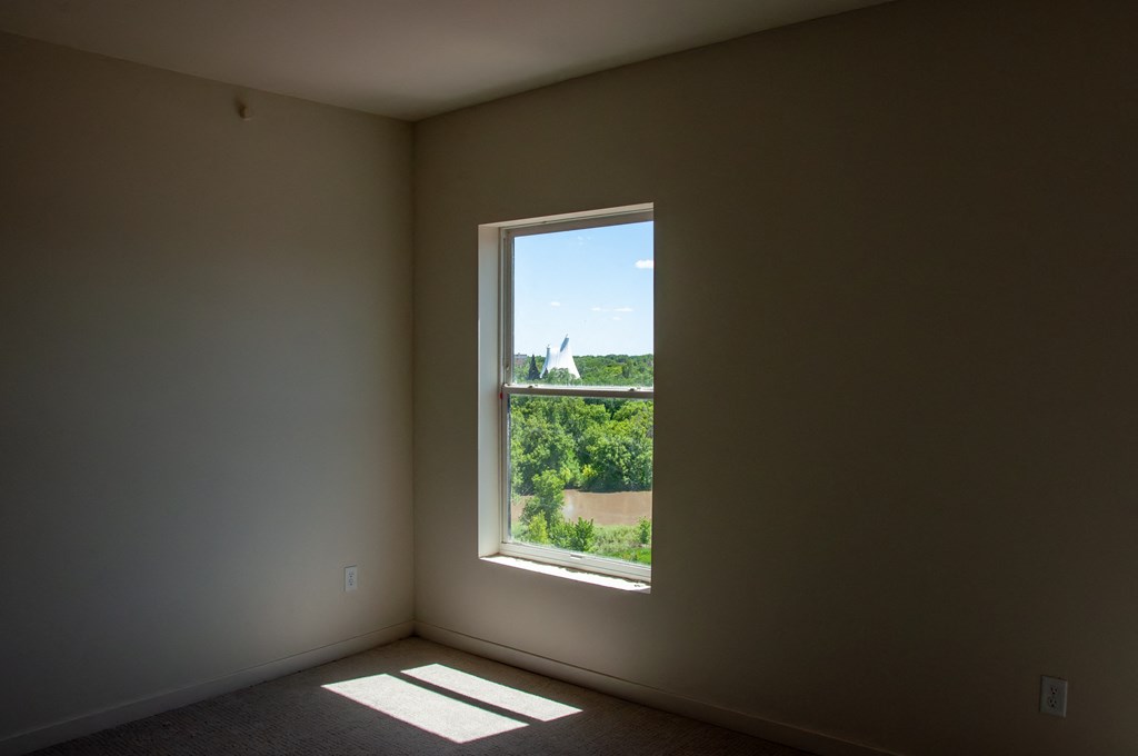 another view of the living room from the window