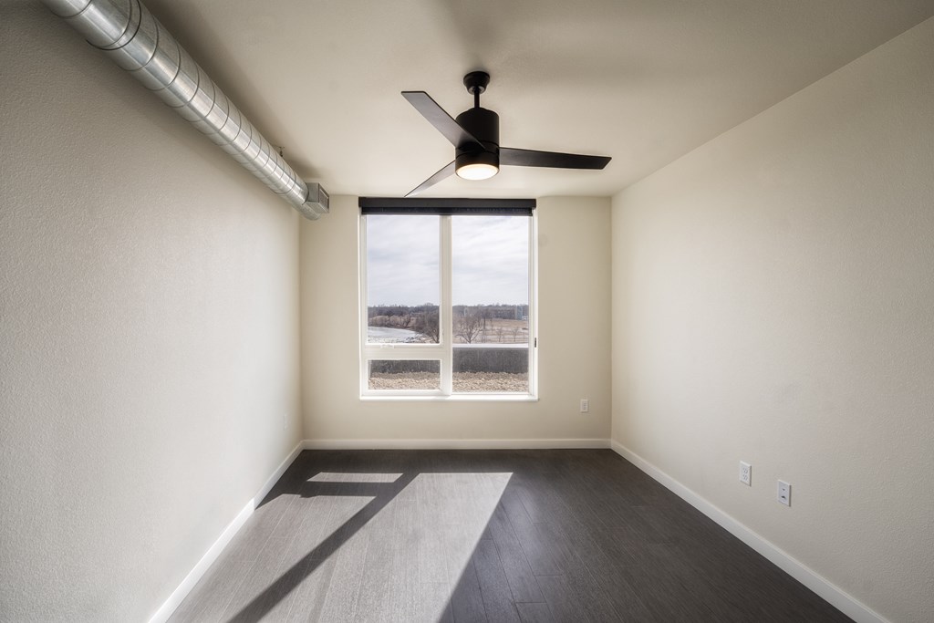 Carpeted Bedroom at Unite Apartments, Fargo, ND, 58103