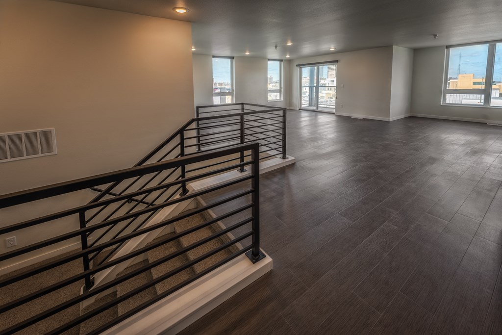 Vacant Living Area at Unite Apartments, North Dakota, 58103