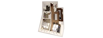 Camden ADA 1 bed 1 bath Floor Plan at RoCo Apartments, Fargo, North Dakota 58102