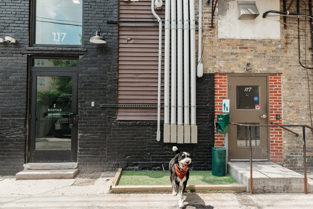 Entrance at Bostad Apartments, Fargo, ND 58102