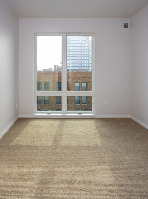 Carpeted Living Room at Mercantile on Broadway, Fargo, ND, 58102