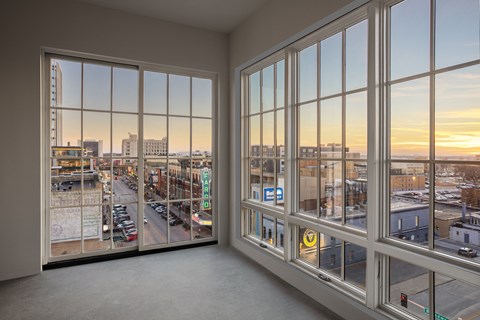 Large Windows at Mercantile on Broadway, Fargo, North Dakota 58102