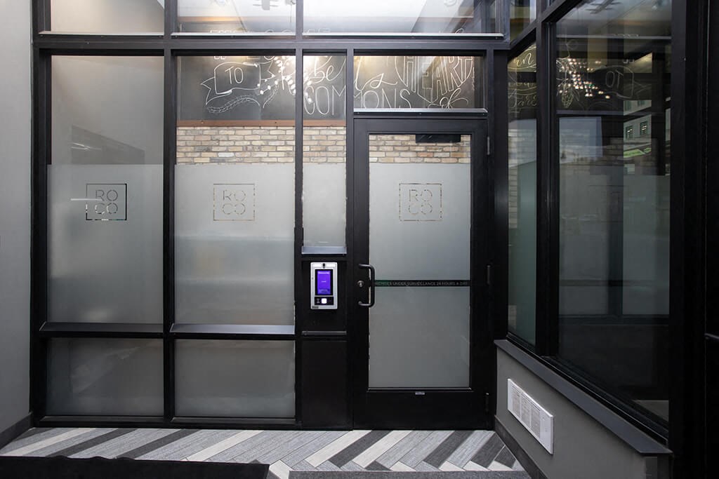 a view of the front of the building from the outside  at RoCo Apartments, Fargo, North Dakota 58102